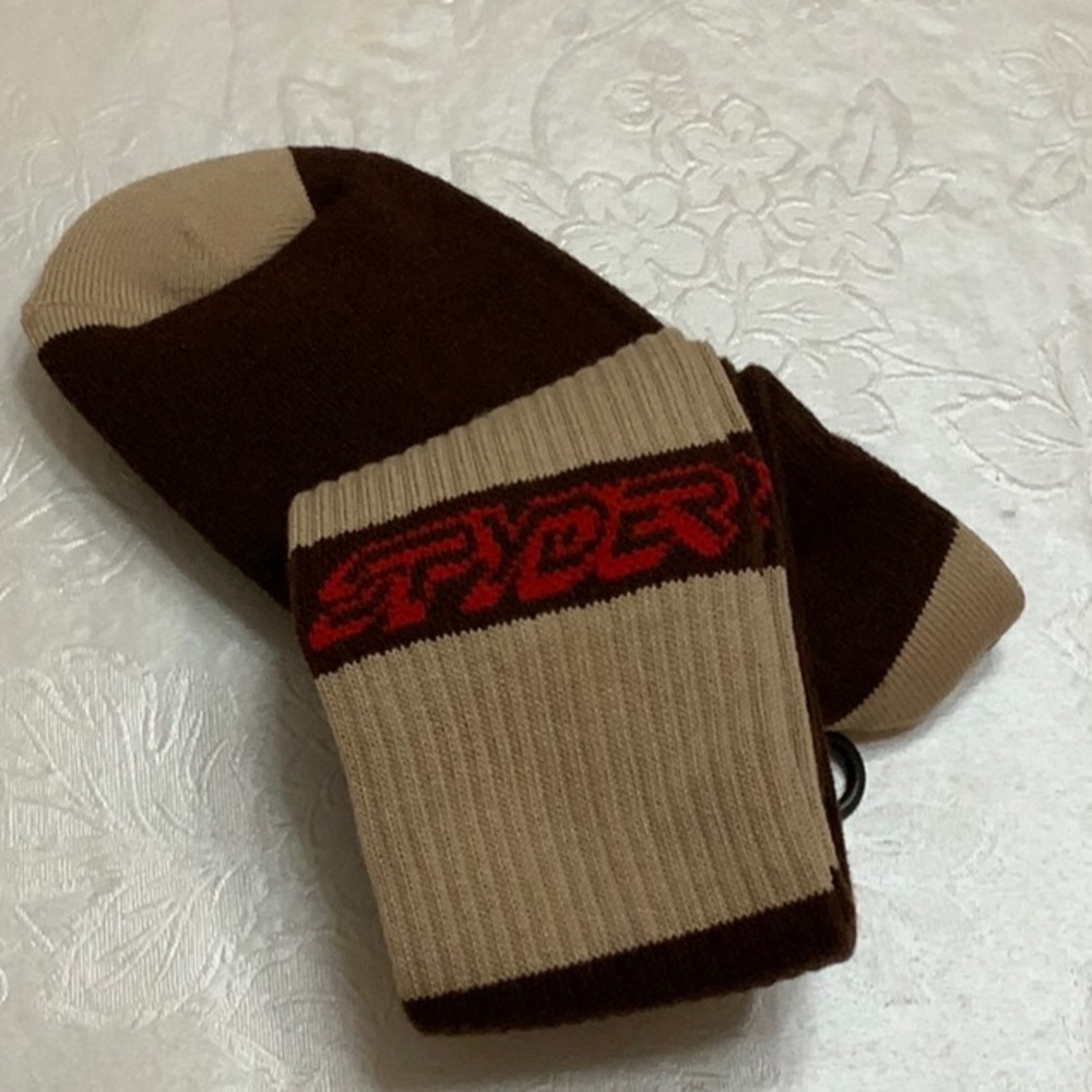 Spyder Men’s Crew Sock- Brown/Tan